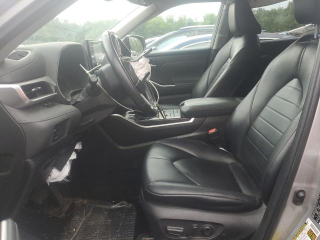 5TDGZRBH1MS094940 - 2021 TOYOTA HIGHLANDER XLE SILVER photo 7