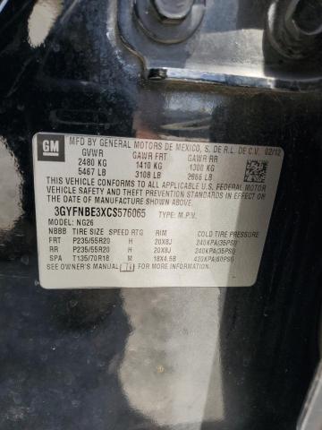 3GYFNBE3XCS576065 - 2012 CADILLAC SRX PERFORMANCE COLLECTION Noir photo 13