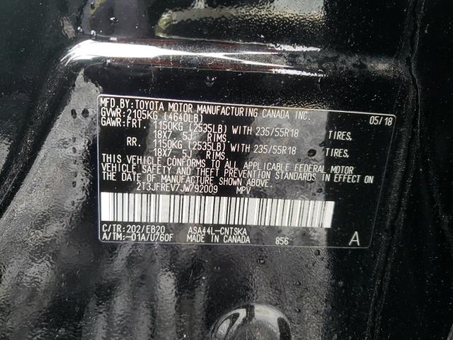 2T3JFREV7JW792009 - 2018 TOYOTA RAV4 SE Қара фото 13