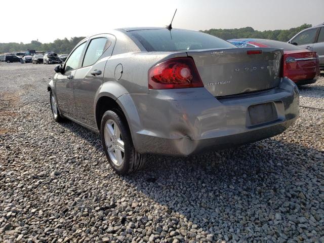 1C3CDZCB1CN160242 - 2012 DODGE AVENGER SXT CHARCOAL photo 3