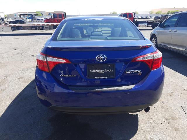 2T1BURHE0GC543849 - 2016 TOYOTA COROLLA L BLUE photo 6