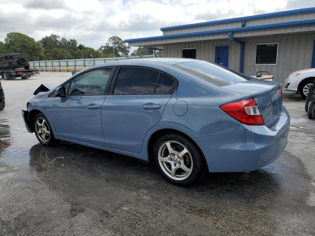 19XFB2F89CE348341 - 2012 HONDA CIVIC EX BLUE photo 2