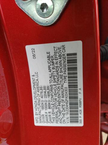 19UDE4H62PA004303 - 2023 ACURA INTEGRA A-SPEC TECH RED photo 13