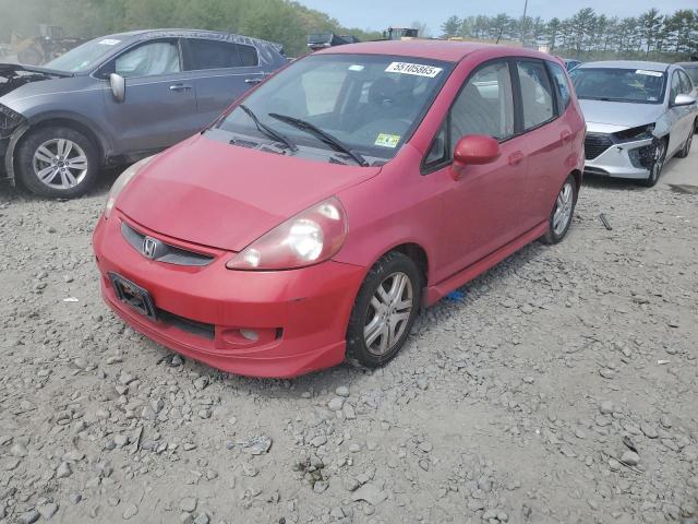 JHMGD37677S068288 - 2007 HONDA FIT S RED photo 1