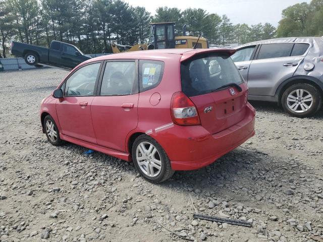 JHMGD37677S068288 - 2007 HONDA FIT S RED photo 2