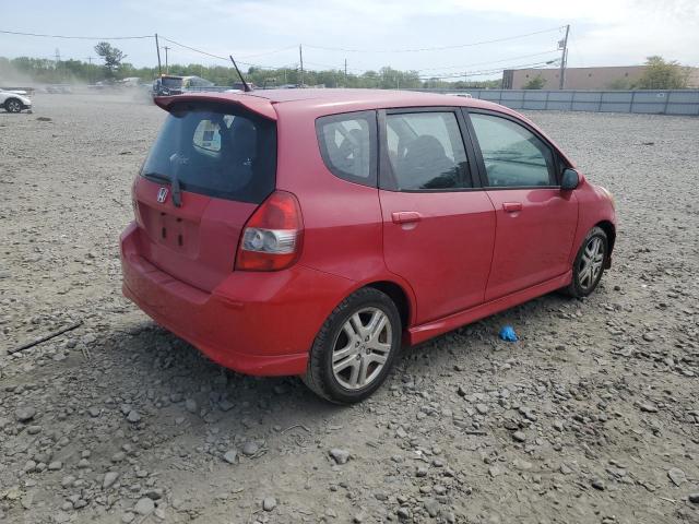 JHMGD37677S068288 - 2007 HONDA FIT S RED photo 3