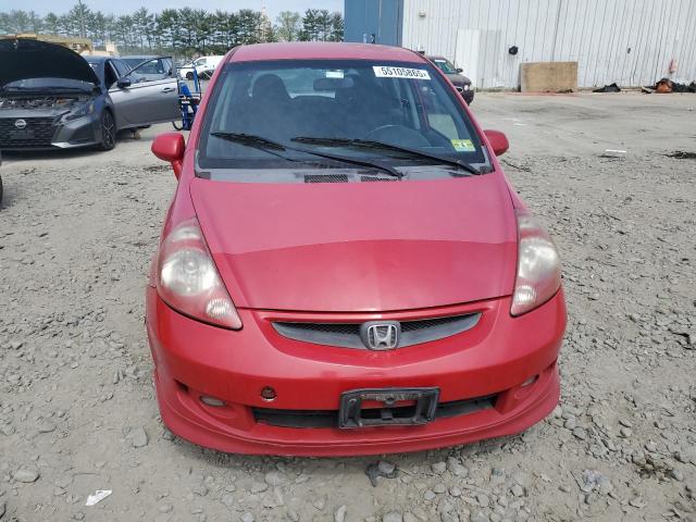 JHMGD37677S068288 - 2007 HONDA FIT S RED photo 5