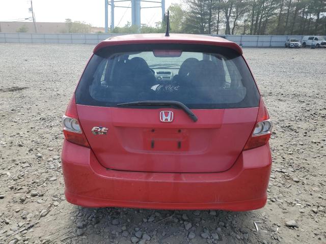 JHMGD37677S068288 - 2007 HONDA FIT S RED photo 6