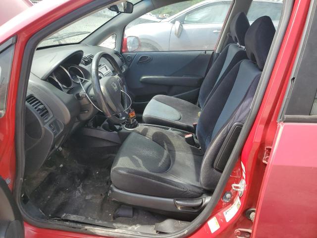 JHMGD37677S068288 - 2007 HONDA FIT S RED photo 7