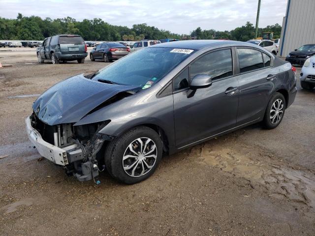 19XFB2F5XDE222853 - 2013 HONDA CIVIC LX CHARCOAL photo 1