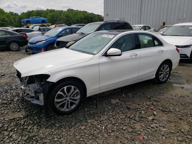 55SWF4KB6FU002326 - 2015 MERCEDES-BENZ C-CLASS C3 300 4MATIC WHITE photo 1