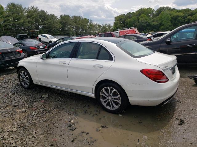 55SWF4KB6FU002326 - 2015 MERCEDES-BENZ C-CLASS C3 300 4MATIC WHITE photo 2