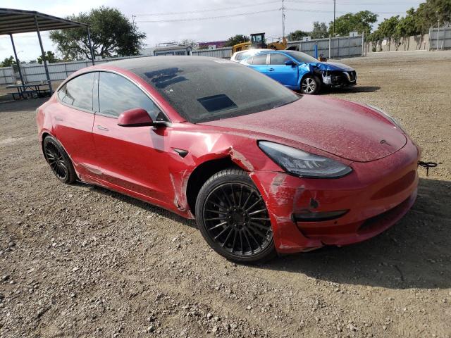 5YJ3E1EA3KF400676 - 2019 TESLA MODEL 3 BURGUNDY photo 4