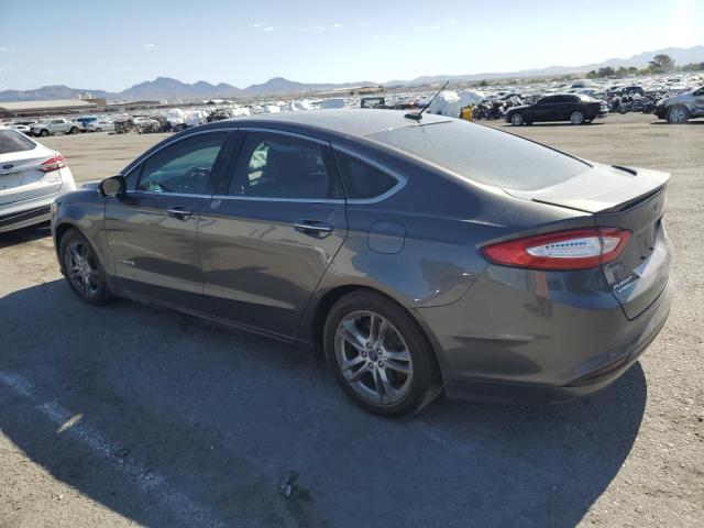 3FA6P0RU4GR194849 - 2016 FORD FUSION TITANIUM HEV GRAY photo 2