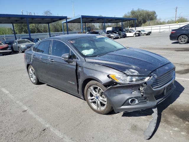 3FA6P0RU4GR194849 - 2016 FORD FUSION TITANIUM HEV GRAY photo 4