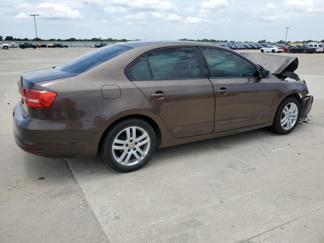 3VW2K7AJ3FM237409 - 2015 VOLKSWAGEN JETTA BASE ყავისფერი ფოტო 3