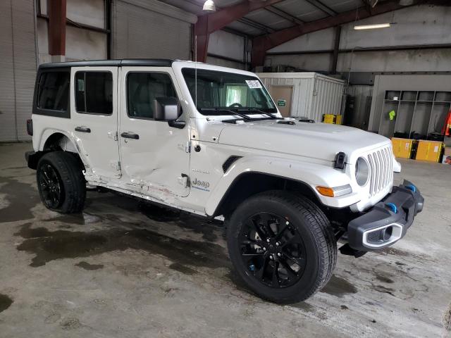 1C4JJXP63PW695859 - 2023 JEEP WRANGLER SAHARA 4XE WHITE photo 4