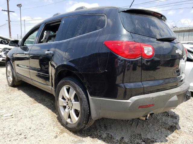 1GNKRLED8CJ306235 - 2012 CHEVROLET TRAVERSE LTZ BLACK photo 2