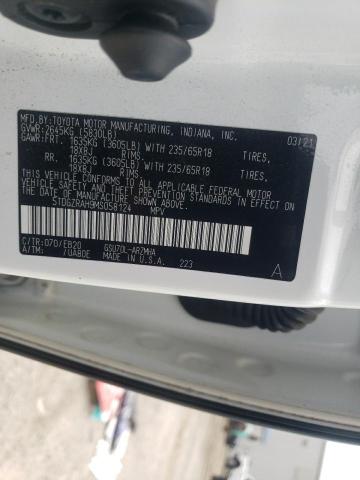 5TDGZRAH9MS058124 - 2021 TOYOTA HIGHLANDER XLE WHITE photo 14