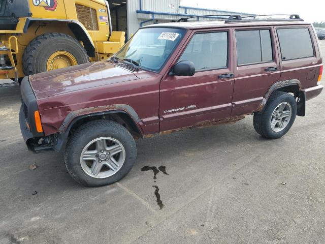 1J4FF58S1YL235099 - 2000 JEEP CHEROKEE CLASSIC BURGUNDY photo 1