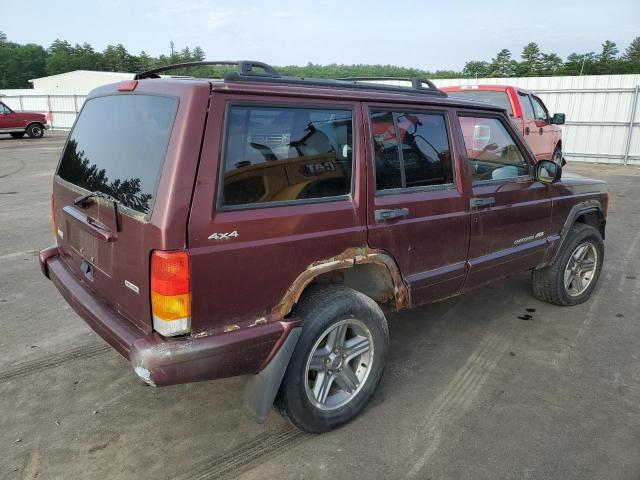 1J4FF58S1YL235099 - 2000 JEEP CHEROKEE CLASSIC BURGUNDY photo 3