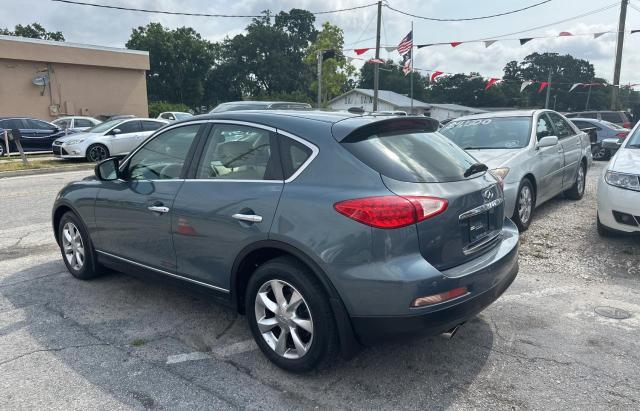 JNKAJ09F68M352737 - 2008 INFINITI EX35 BASE Կապույտ լուսանկար 3