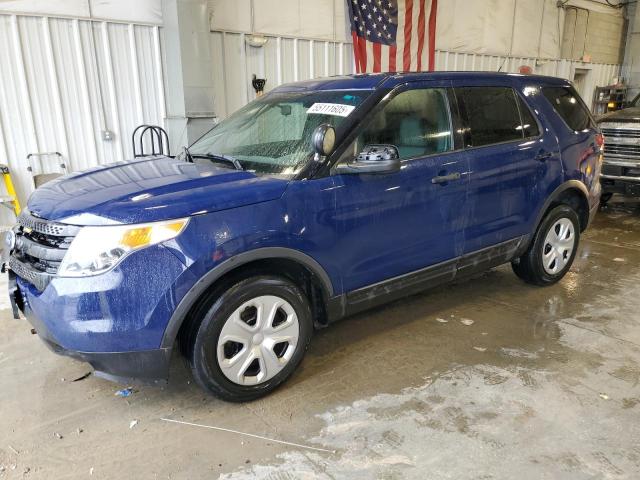 1FM5K8ARXEGC38380 - 2014 FORD EXPLORER POLICE INTERCEPTOR 蓝色 照片 1
