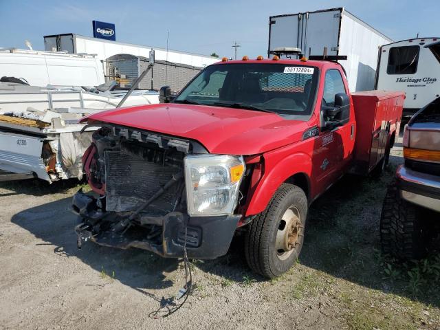 1FDRF3GT4BEC63827 - 2011 FORD F350 SUPER DUTY RED photo 1