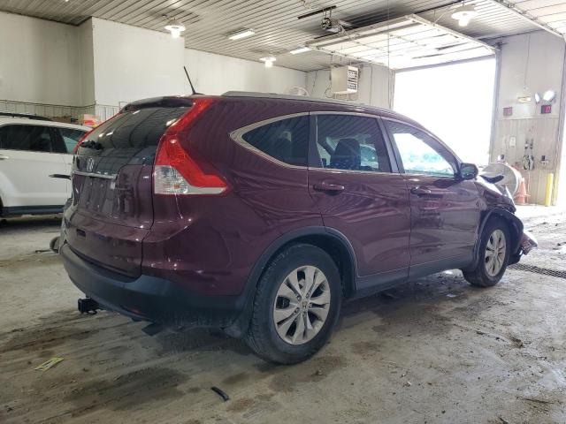 5J6RM3H70CL021331 - 2012 HONDA CR-V EXL BURGUNDY photo 3