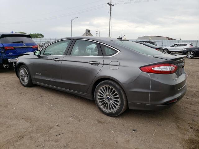 3FA6P0RU3ER319756 - 2014 FORD FUSION TITANIUM HEV GRAY photo 2