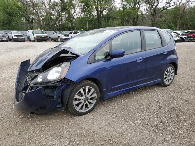 JHMGE8H5XDC025747 - 2013 HONDA FIT SPORT BLUE photo 1