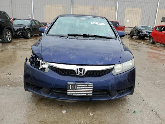 19XFA16689E019702 - 2009 HONDA CIVIC LX-S BLUE photo 5