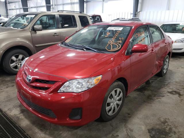 JTDBU4EEXB9162063 - 2011 TOYOTA COROLLA BASE RED photo 2