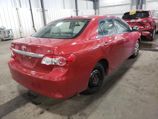 JTDBU4EEXB9162063 - 2011 TOYOTA COROLLA BASE RED photo 4