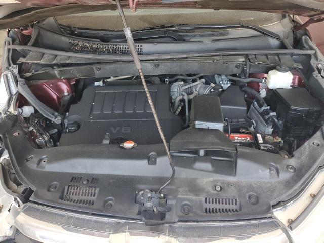 5TDJKRFH9GS331165 - 2016 TOYOTA HIGHLANDER XLE BURGUNDY photo 12