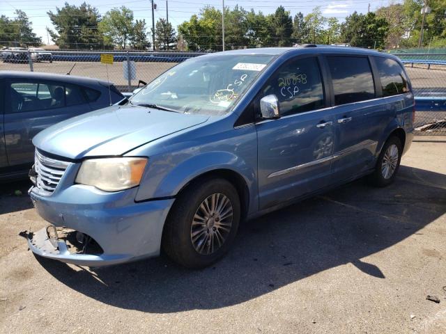 2C4RC1GG9CR181200 - 2012 CHRYSLER TOWN & COU LIMITED BLUE photo 2