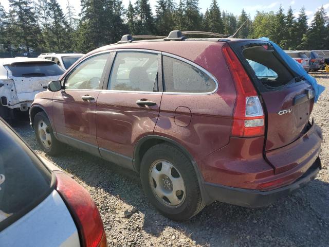 5J6RE3H3XBL060369 - 2011 HONDA CR-V LX BURGUNDY photo 2