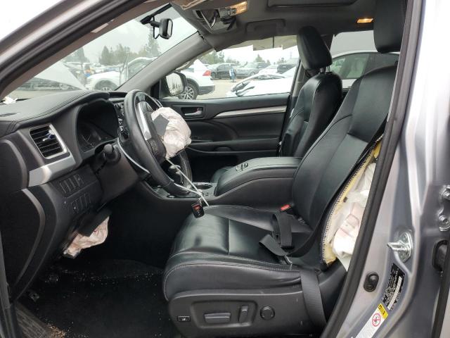 5TDKKRFH0GS503233 - 2016 TOYOTA HIGHLANDER XLE SILVER photo 7