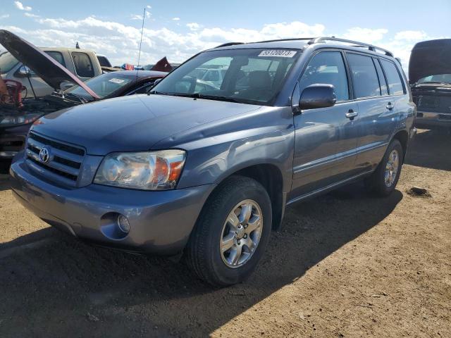 JTEGP21A270143597 - 2007 TOYOTA HIGHLANDER SPORT BLUE photo 1