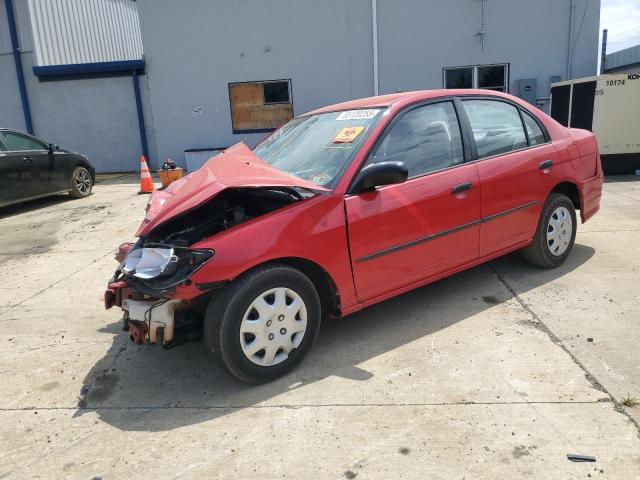 1HGES163X5L028984 - 2005 HONDA CIVIC DX VP RED photo 1