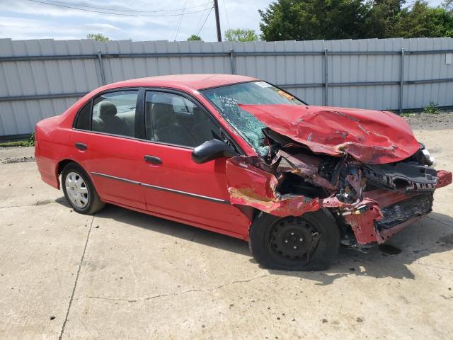 1HGES163X5L028984 - 2005 HONDA CIVIC DX VP RED photo 4