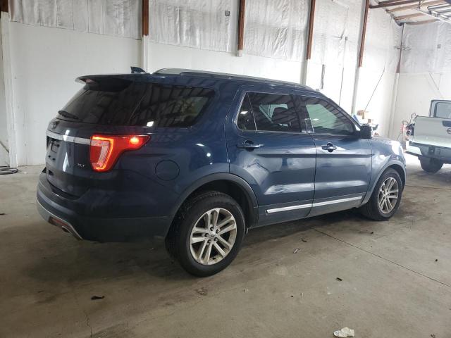1FM5K7D85HGD11382 - 2017 FORD EXPLORER XLT BLUE photo 3