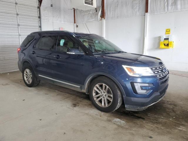 1FM5K7D85HGD11382 - 2017 FORD EXPLORER XLT BLUE photo 4
