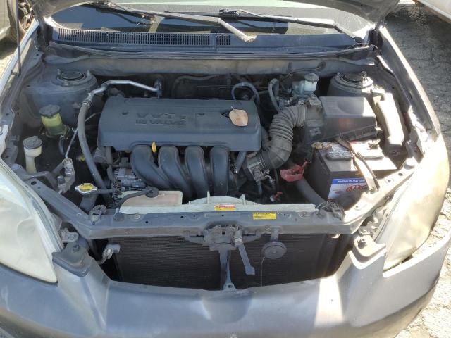 2T1KR32E88C704442 - 2008 TOYOTA COROLLA MA XR GRAY photo 11