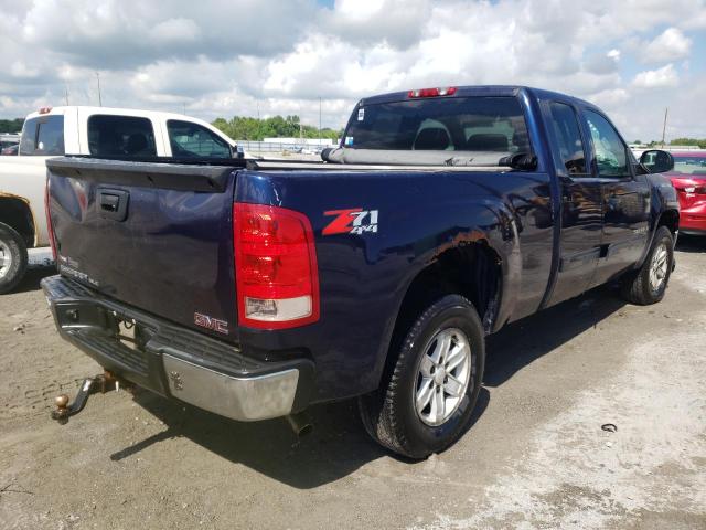 2GTEK290291128496 - 2009 GMC SIERRA K1500 SLE BLUE photo 4