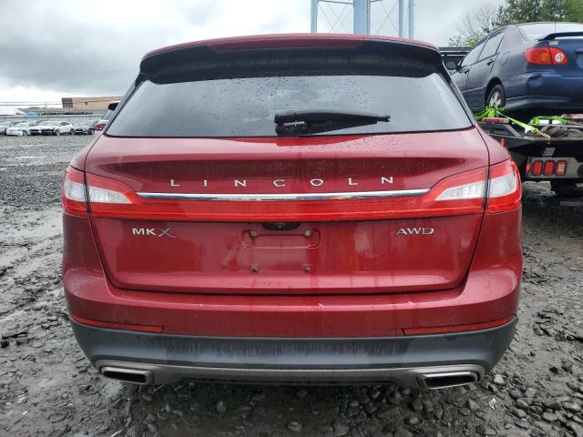 2LMPJ8LR5HBL32563 - 2017 LINCOLN MKX RESERVE Kırmızı fotoğraf 6