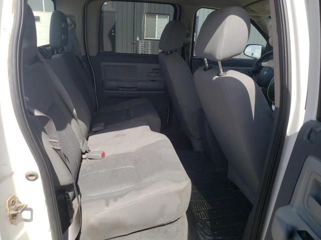 1D7HW48NX6S606420 - 2006 DODGE DAKOTA QUAD SLT WHITE photo 6