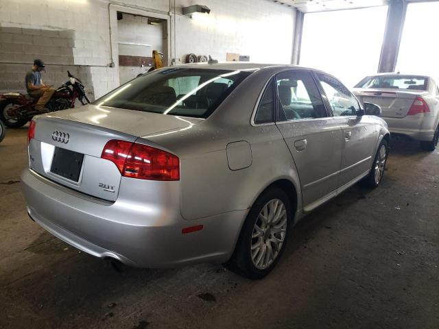 WAUDF78E48A169417 - 2008 AUDI A4 2.0T QUATTRO SILVER photo 4