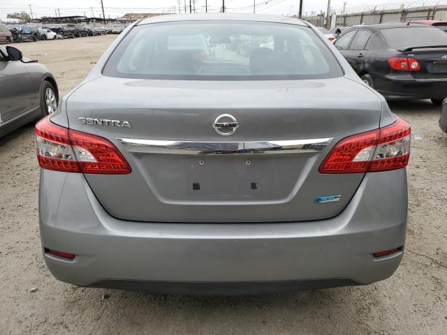 3N1AB7AP8EL677782 - 2014 NISSAN SENTRA S GRAY photo 6