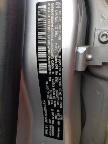 ZASFAKBN2J7B79654 - 2018 ALFA ROMEO STELVIO TI SILVER photo 13
